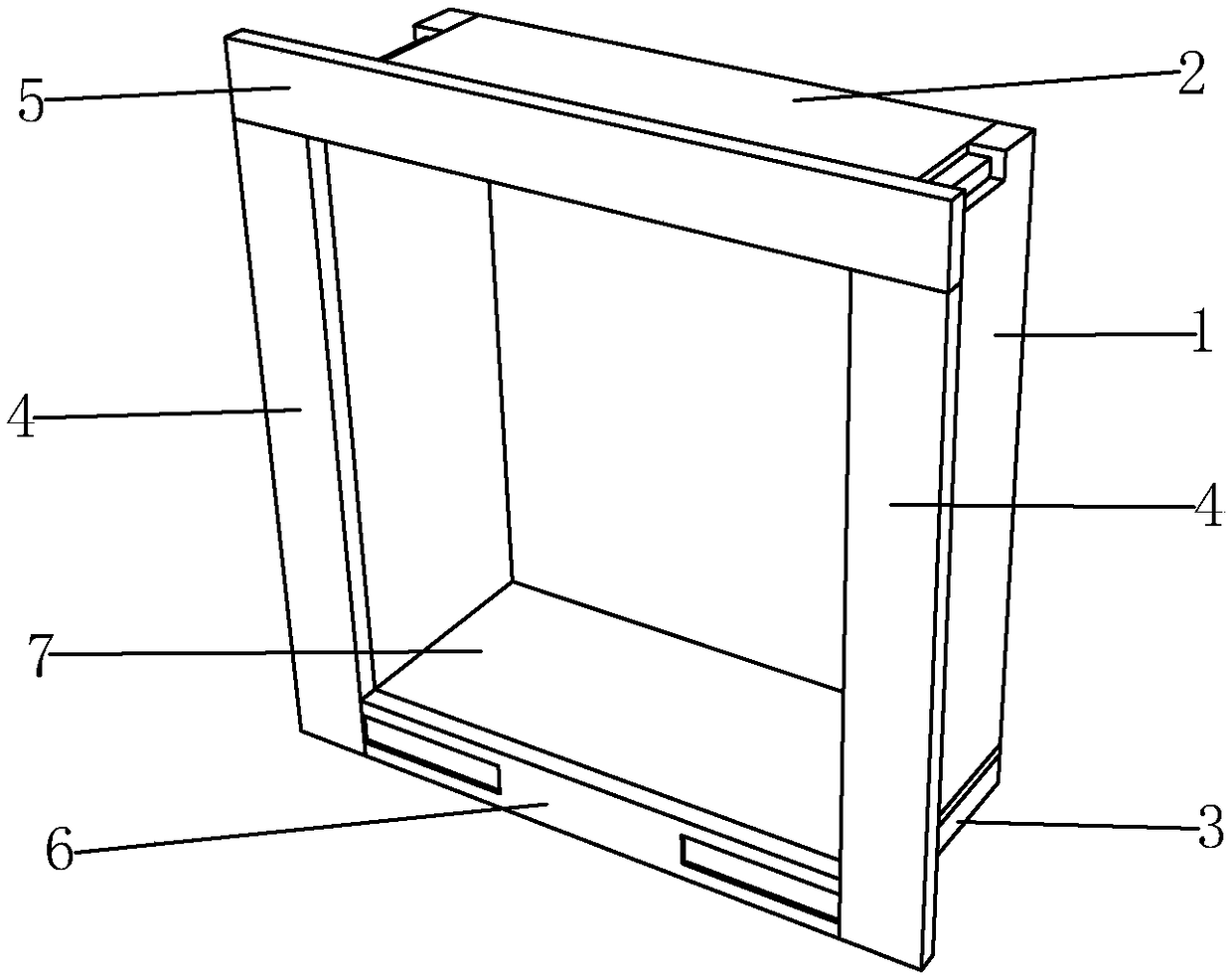 Combined window casing and installation method thereof