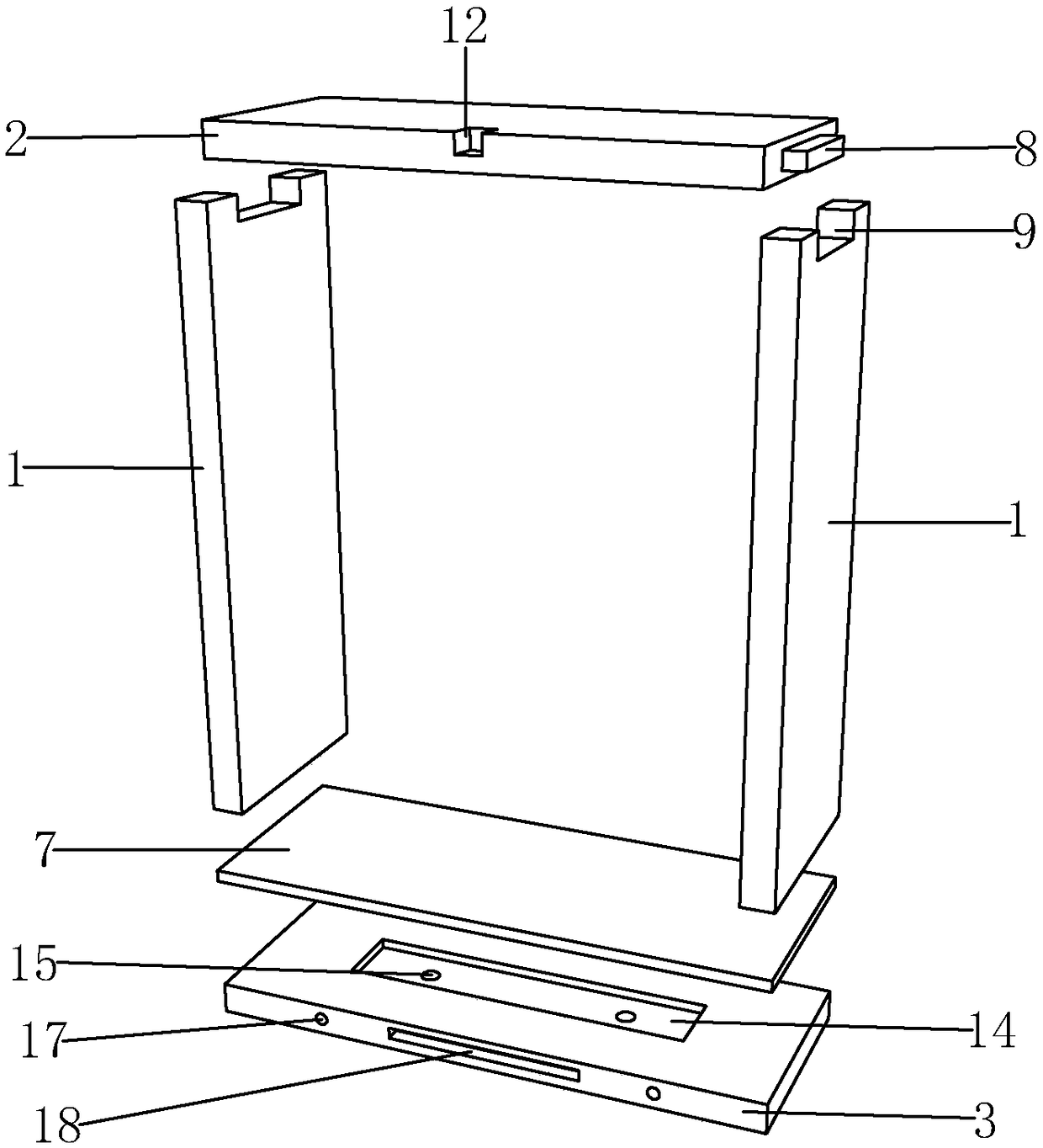 Combined window casing and installation method thereof