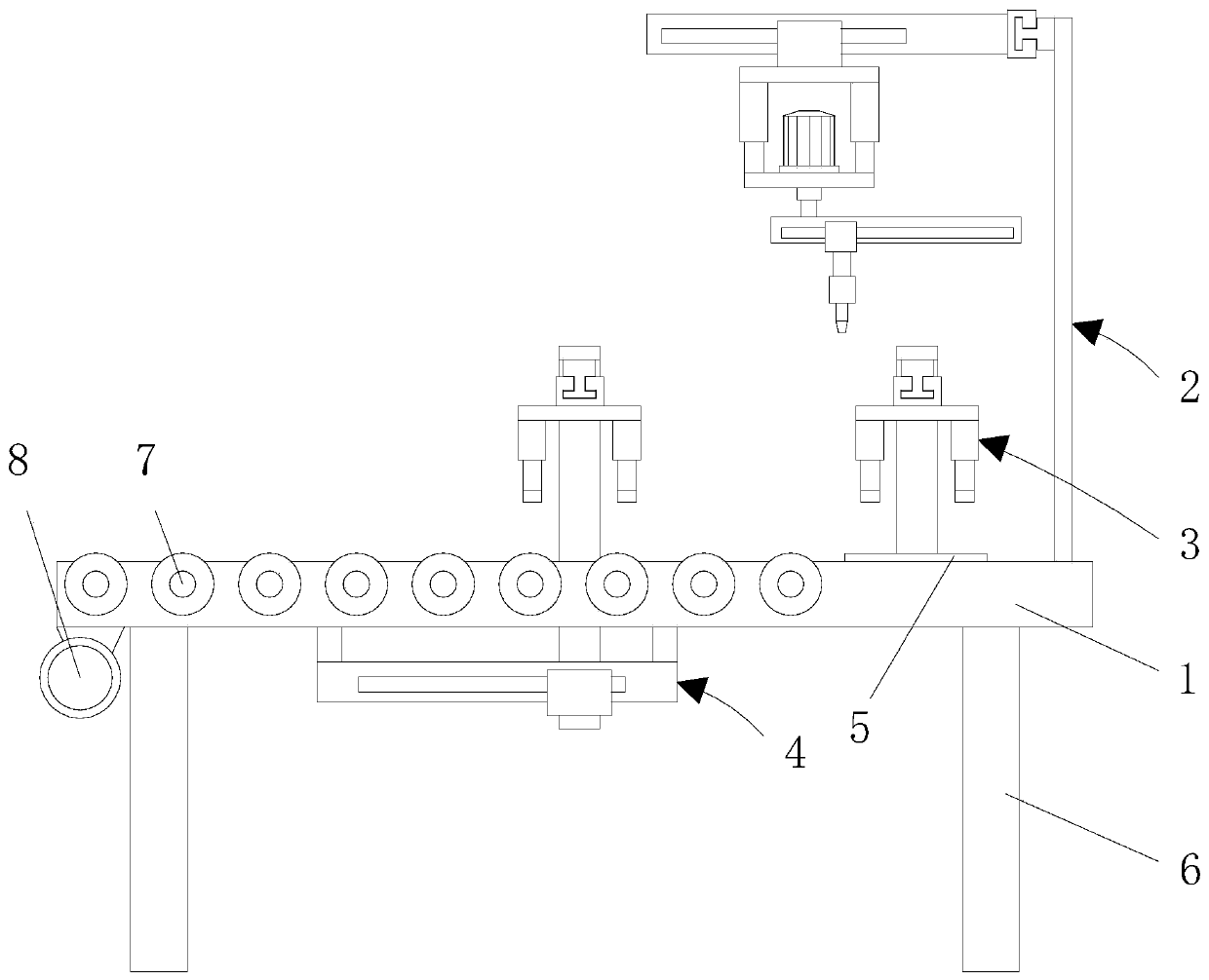 Welding device for stainless steel processing and operating method