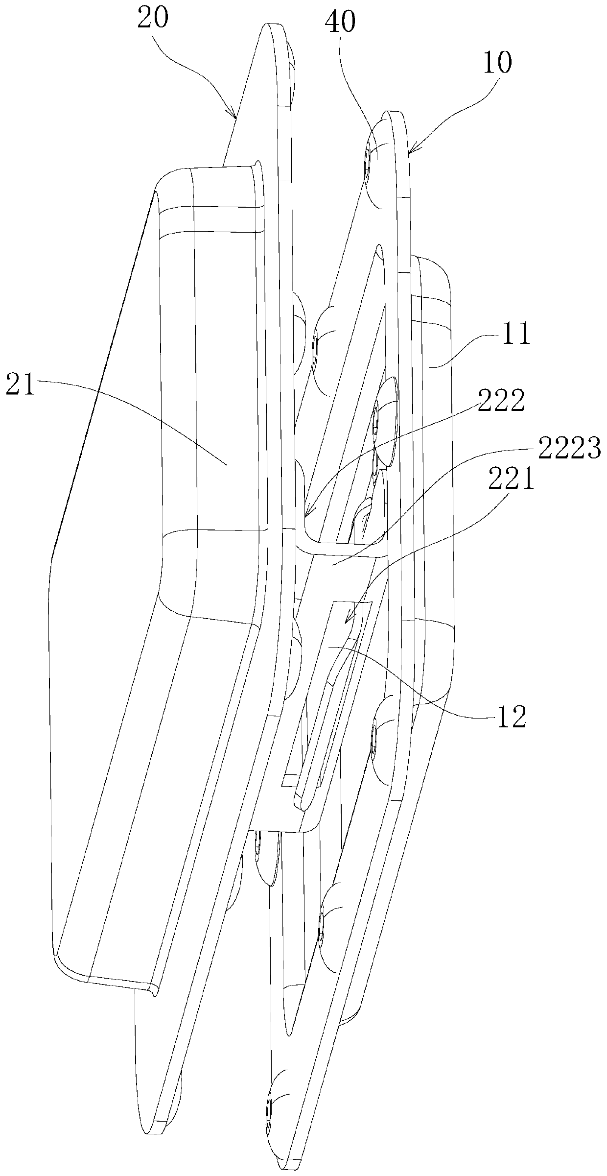 Packaging box connecting device