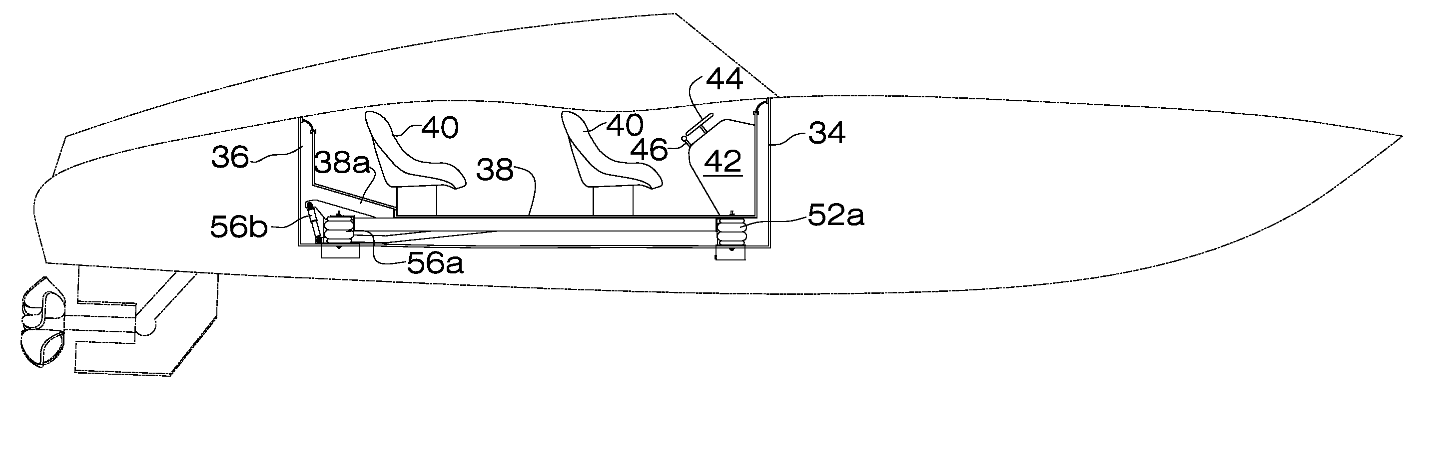 Shock absorbing cockpits