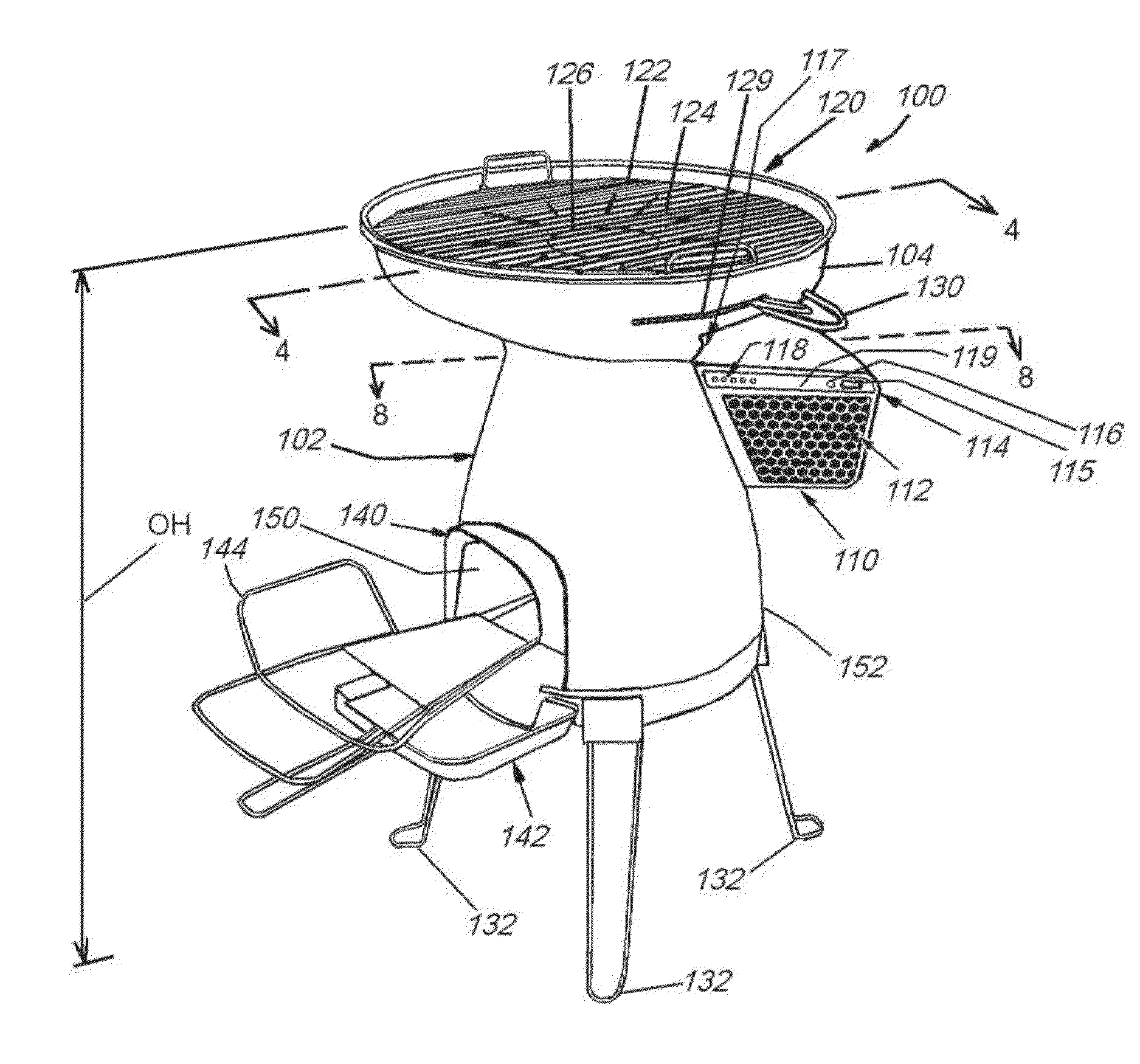 Portable combustion device utilizing thermoelectrical generation