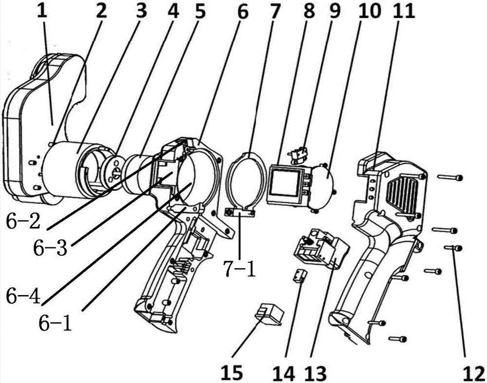 A compact hand-held tape winding machine