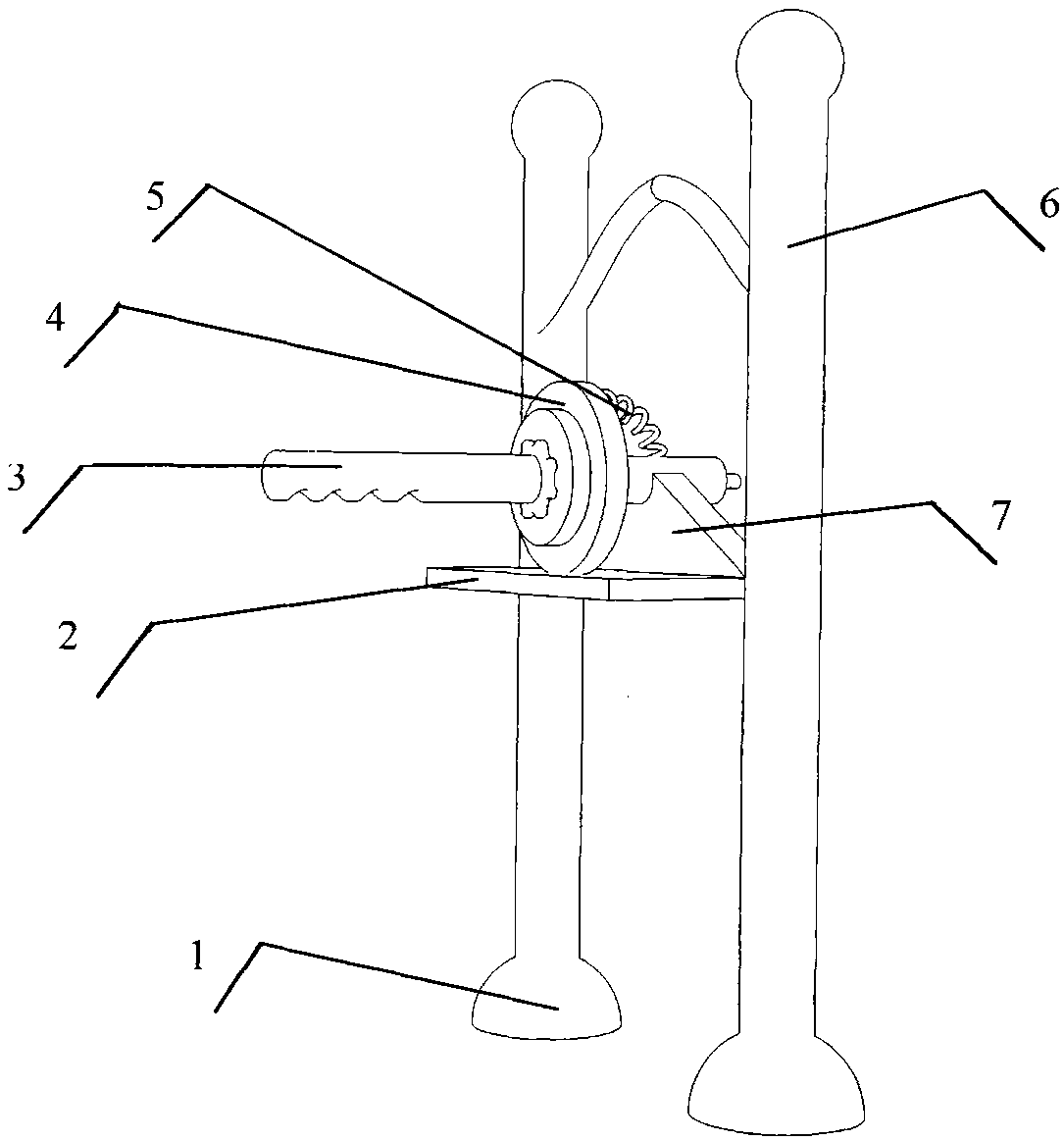 Anti-raising barbell exerciser