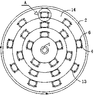 Anti-shaking rotating wine bottle placing rack