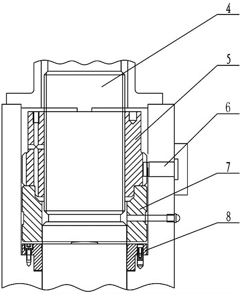 Novel roll gap adjusting device of short-stress-path rolling mill