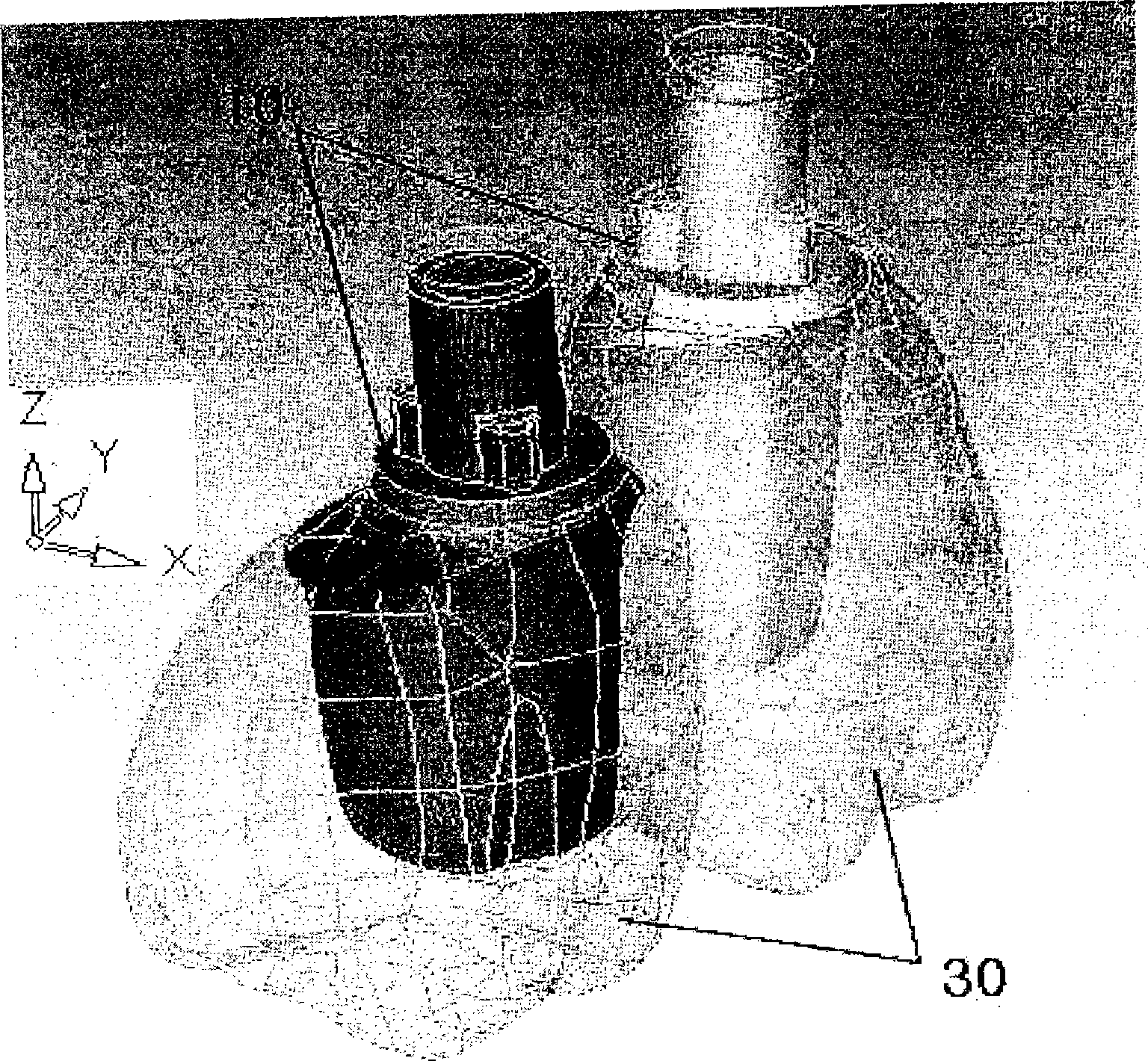 Method for manufacturing the one body abutment of an implant