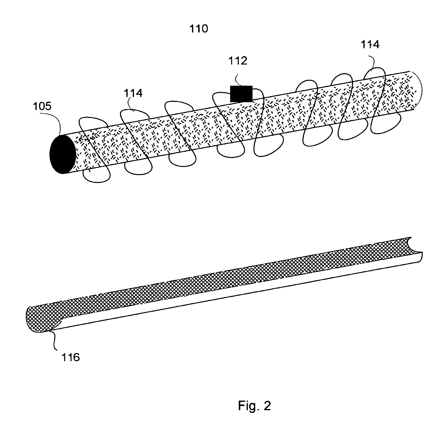 Coiled RFID tag