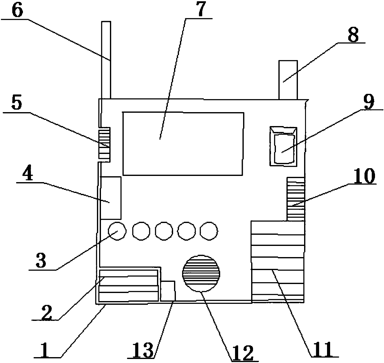 Intelligent alarming device for fire