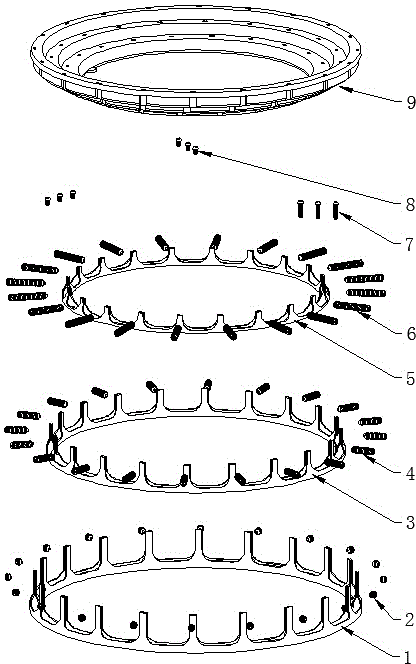 High-efficiency annular current collecting device