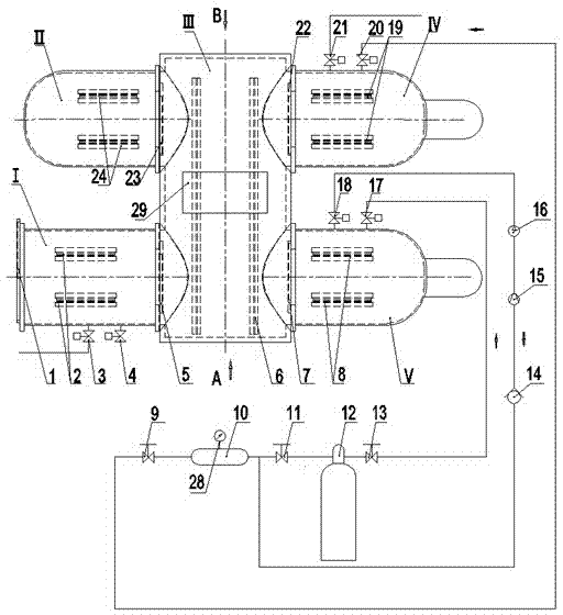 Vacuum heat treatment and subzero treatment integrated machine