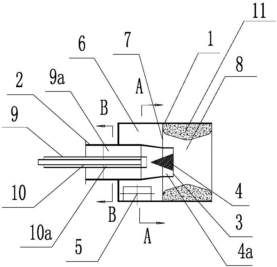 Combustion device for multi-fuel premix swirl-flow combustion