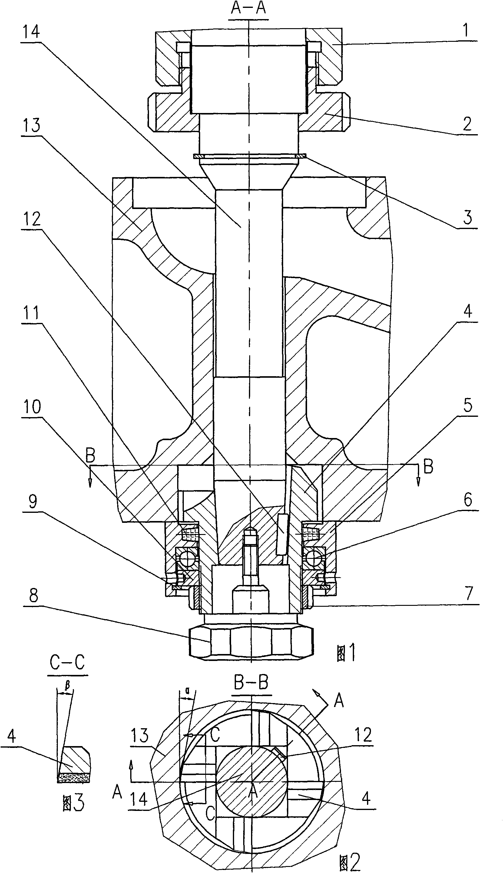 Reverse reaming countersink inner end face knife