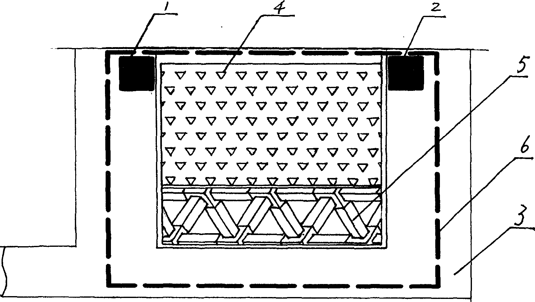 Non-lane self-lifting underground parking lot