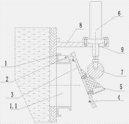 Square lifting intercepting flap valve