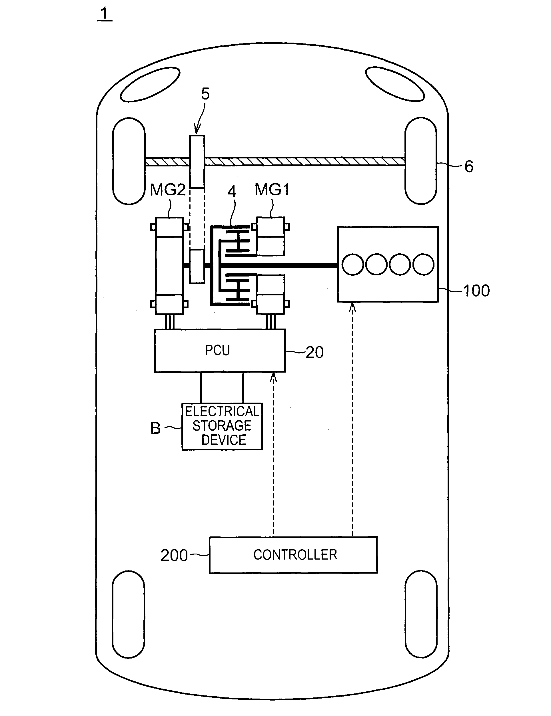 Hybrid vehicle, control device for hybrid vehicle, and control method for hybrid vehicle with throttle valve control according the temperature of the battery