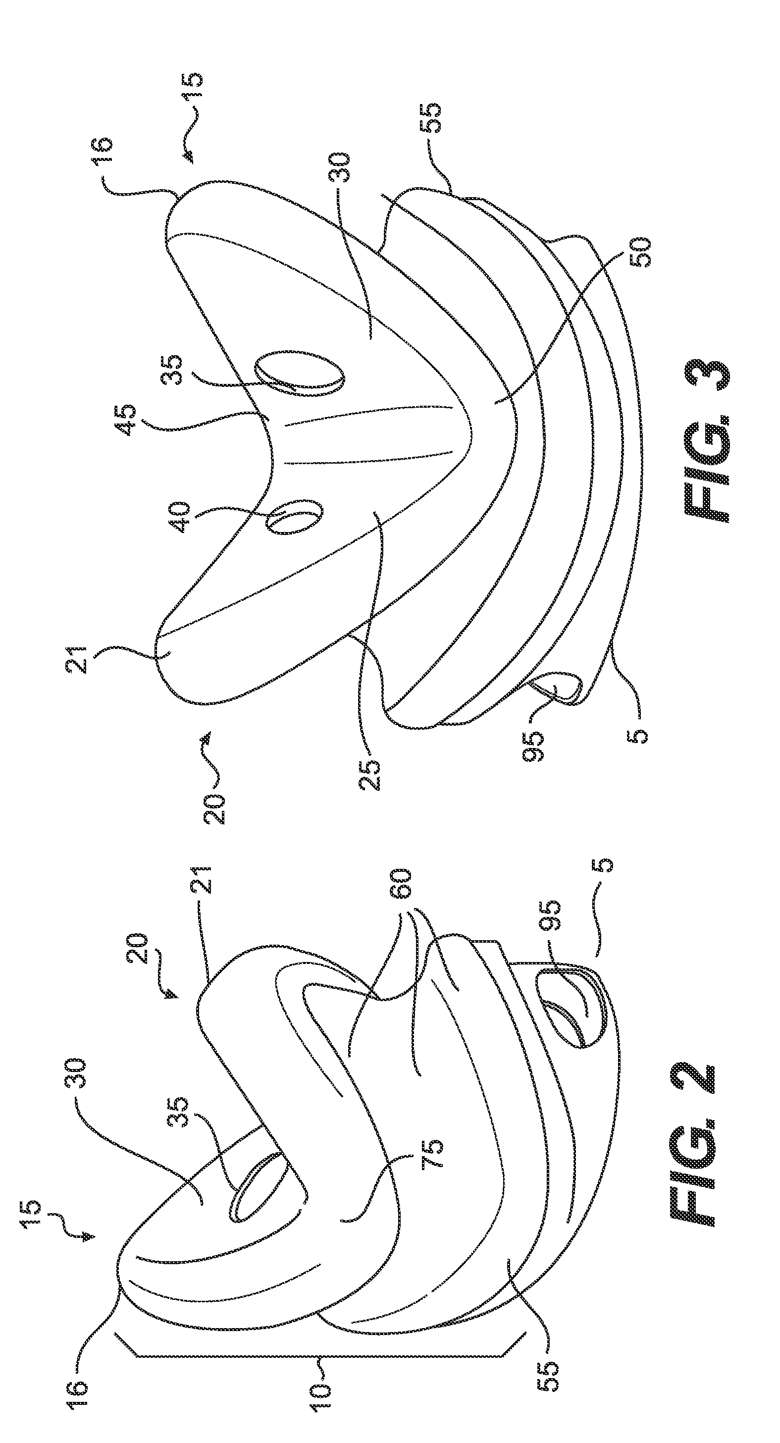 Butterfly nasal interface