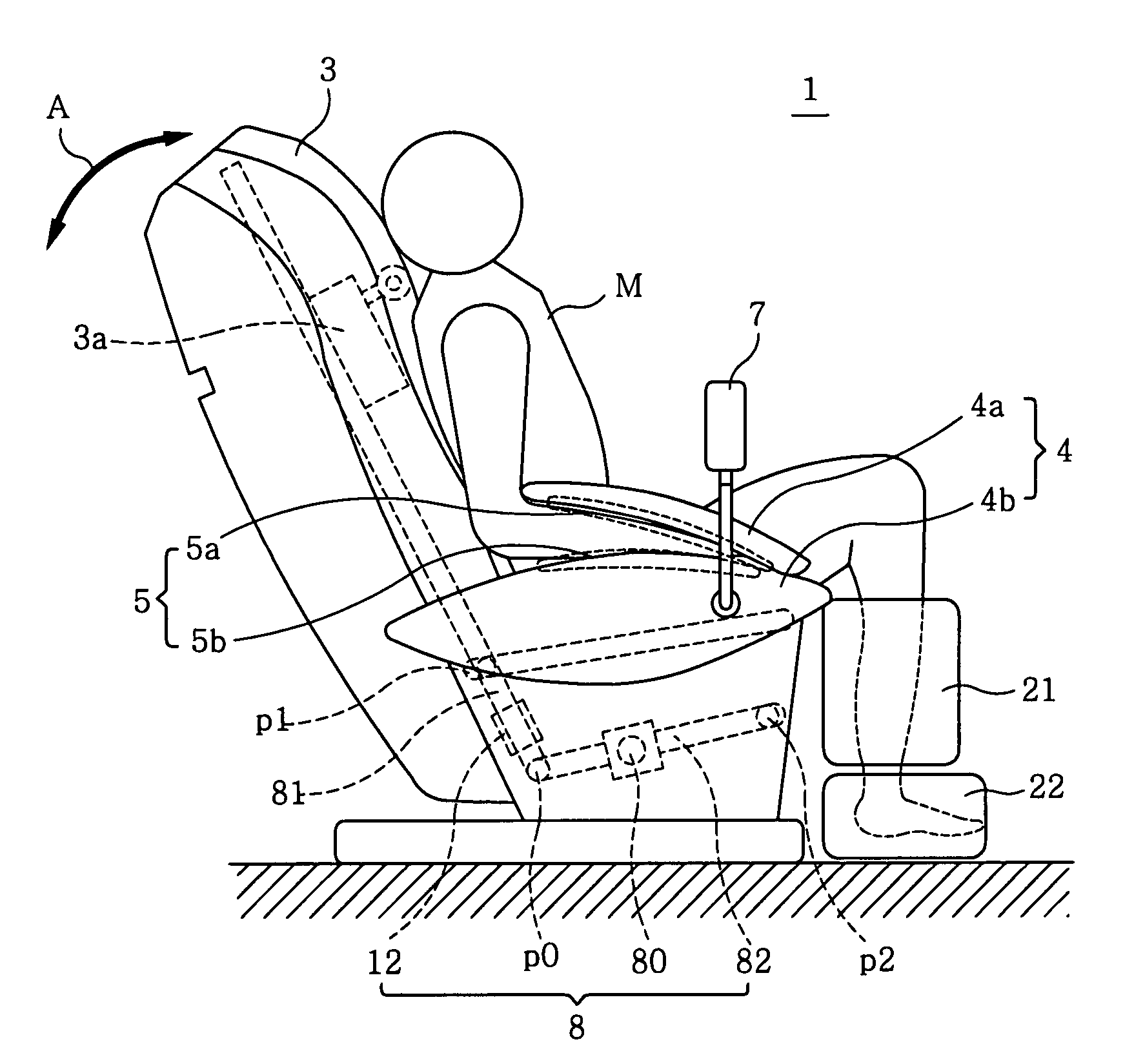 Chair type massager