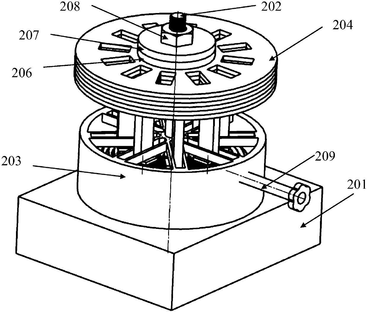 Static stiffness testing device for telescopic shock absorber superposition valve