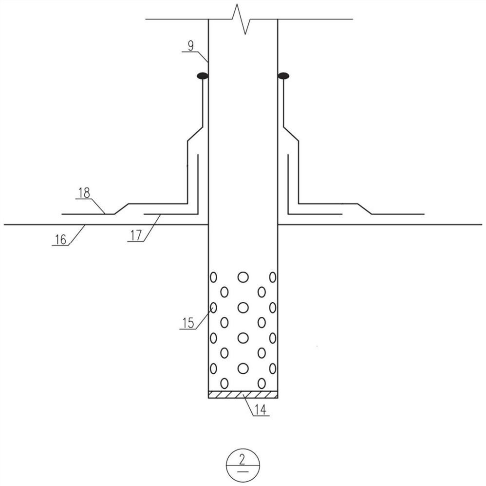 Automatic underground water pressure control device suitable for underground structure and construction mode