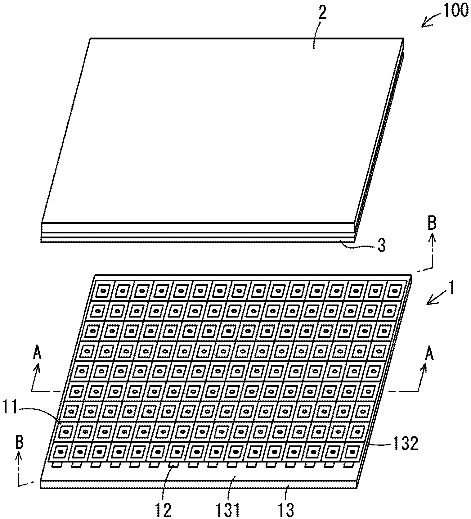 Light-emitting device, lighting device, and display device