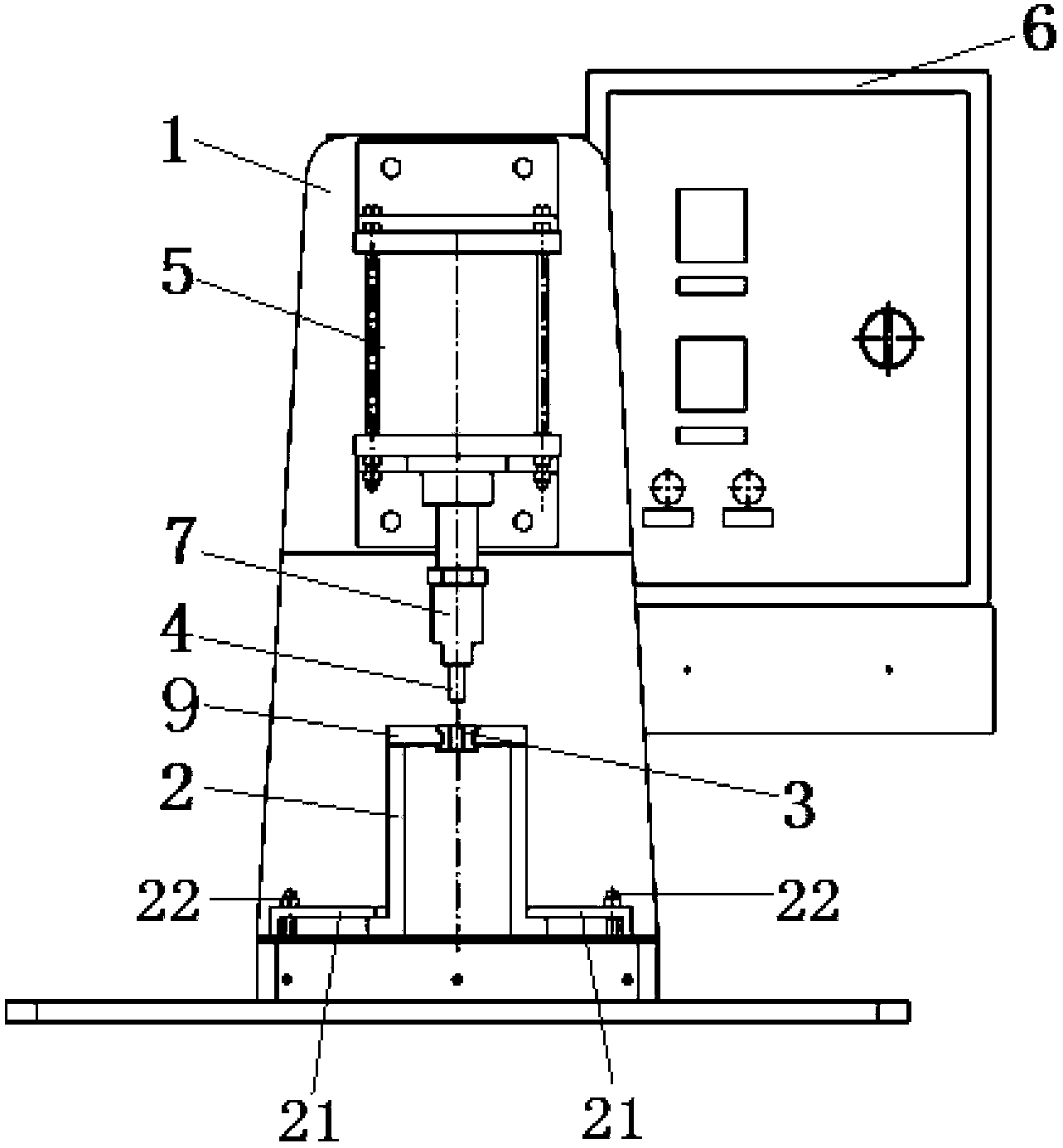 Packing press and nylon tube packing pressing method