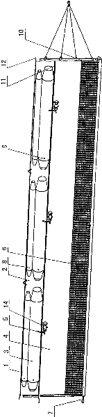 Automatic inflation type oil fence