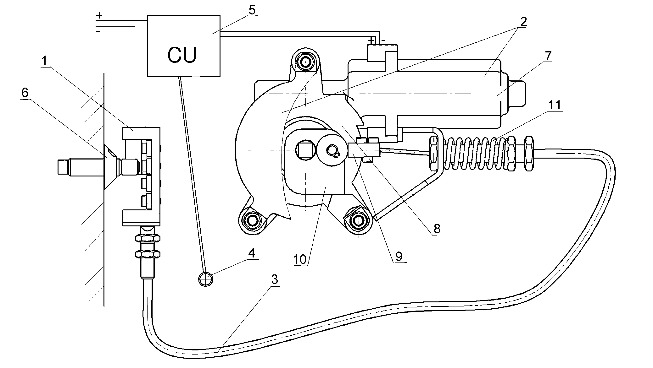 Vehicle doors closer and working unit for a vehicle doors closer