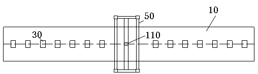 Scale model test device and method for monitoring temperature and variable load deformation of continuous rigid frame bridge