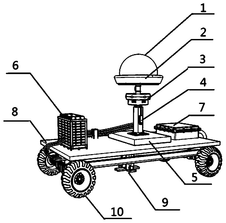 Intelligent positioning and line drawing device for vehicle loading wheel position in bridge static load test