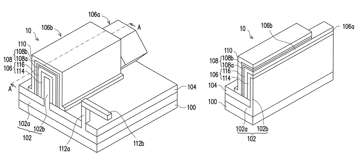 Field effect transistor structure with gate structure having a wall and floor portions