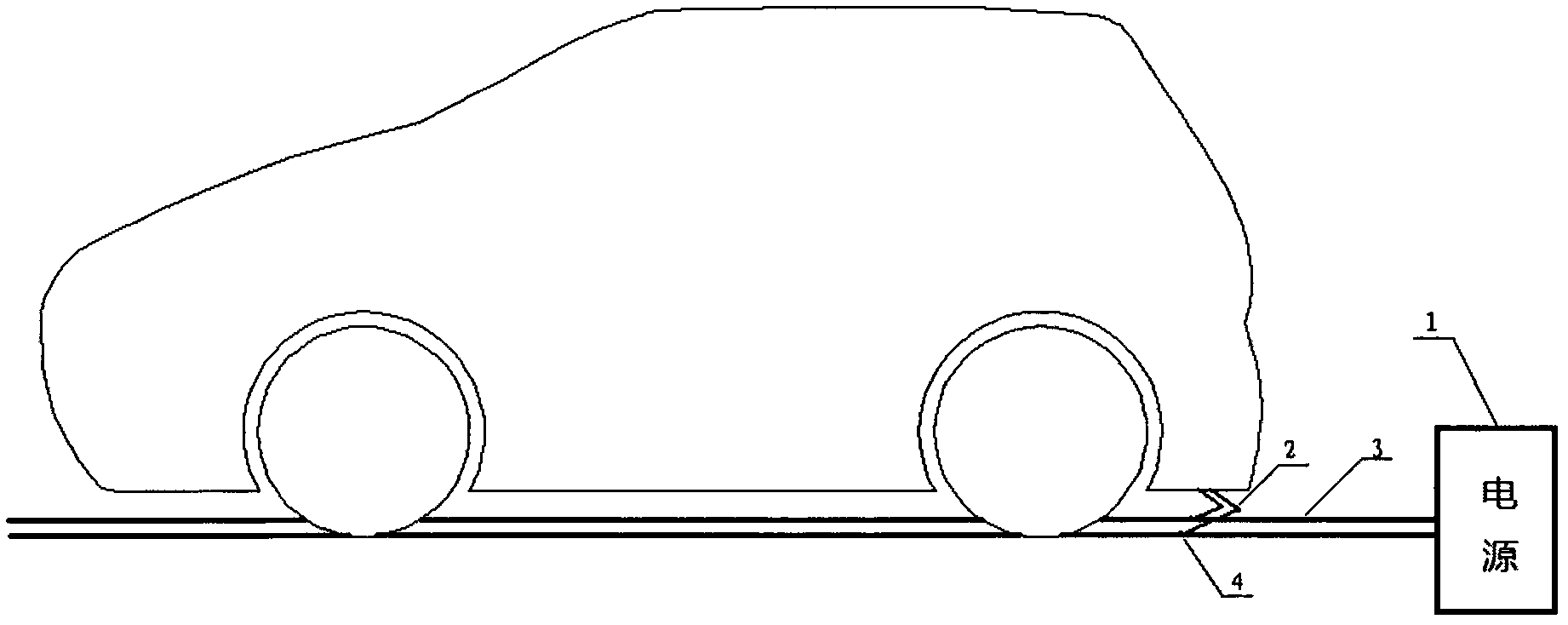 Charging system in driving state of electric cars