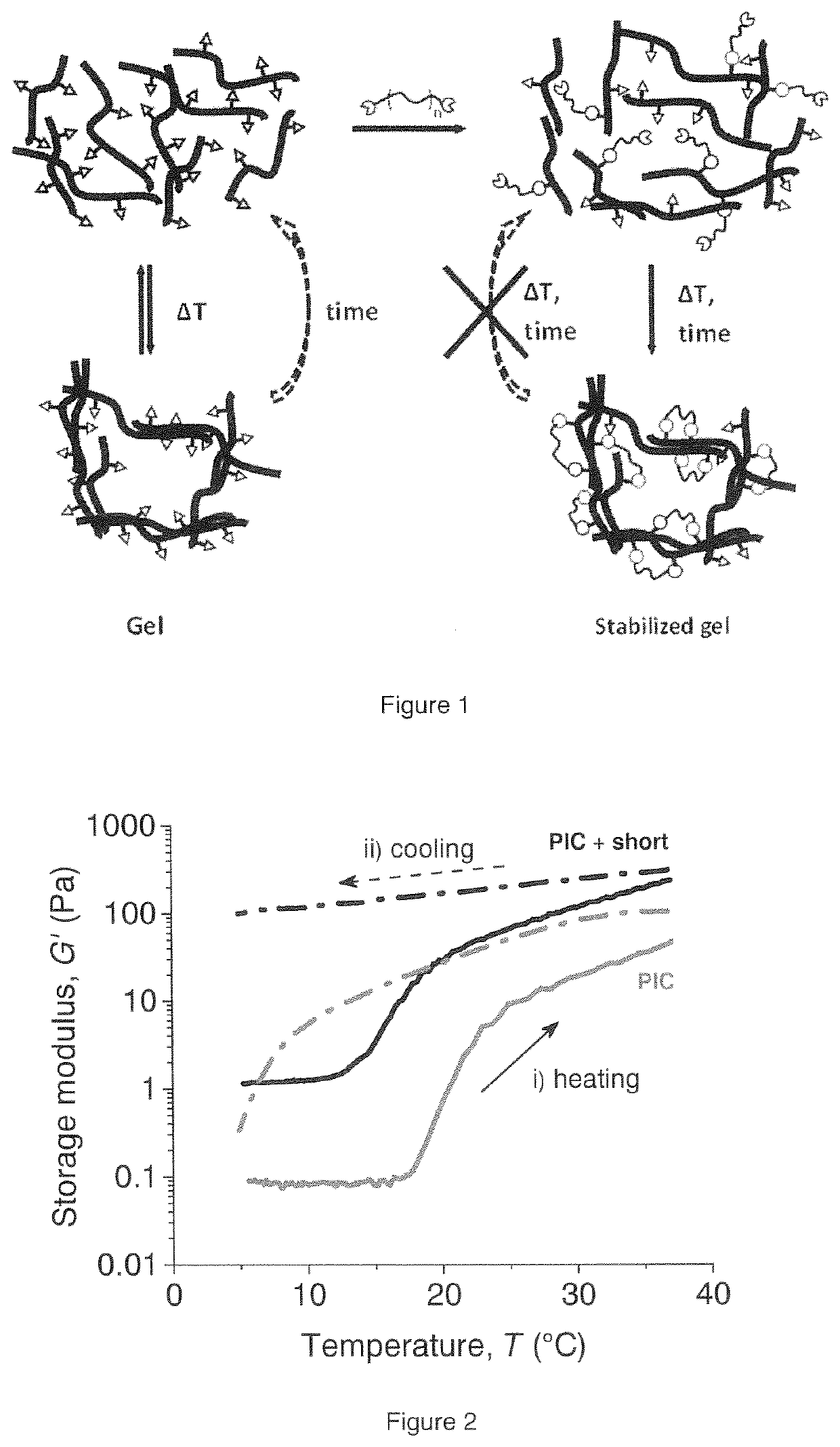 Biomimetic networks comprising polyisocyanopeptide hydrogels