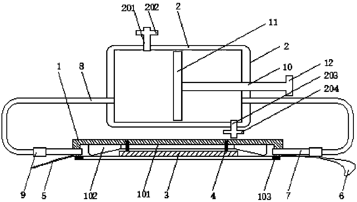 Surgical incision recovery nursing and sterilizing device