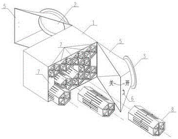 Honeycomb-shaped laminar flow-plug flow type photocatalytic reactor