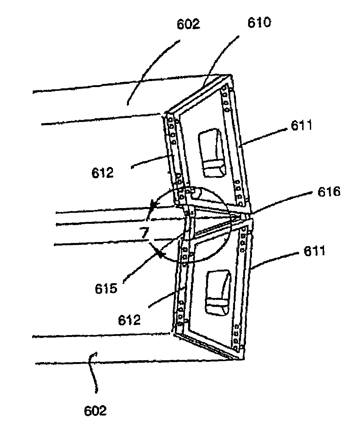 Rigging system for line array speakers