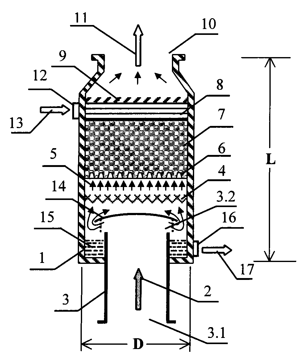 Sea boat smoke evacuation washing device and its washing method