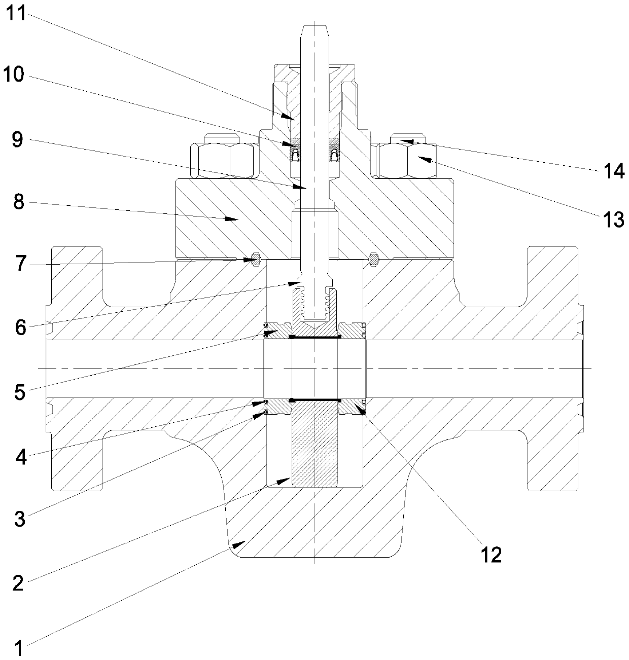 A valve seat gate plate shear combination mechanism and shear type safety valve