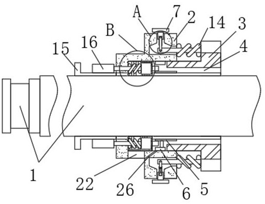 A drilling mud pump packing sealing structure