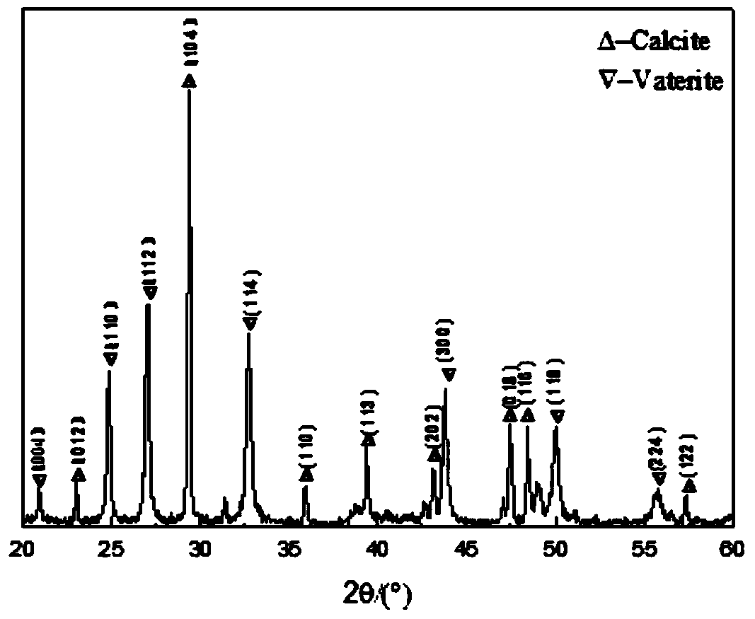 A kind of preparation method of micro-nano hierarchical pore structure calcium carbonate hollow microspheres