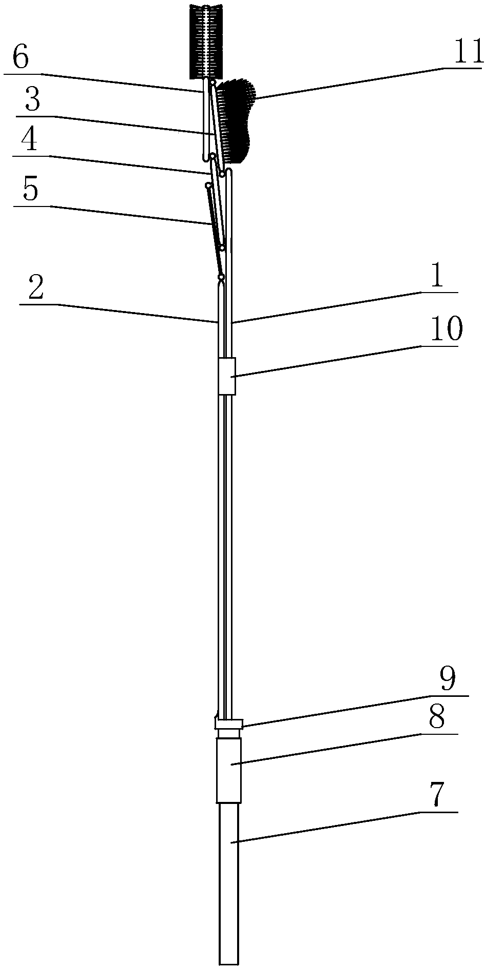 Pathological sampling device for cervix uteri