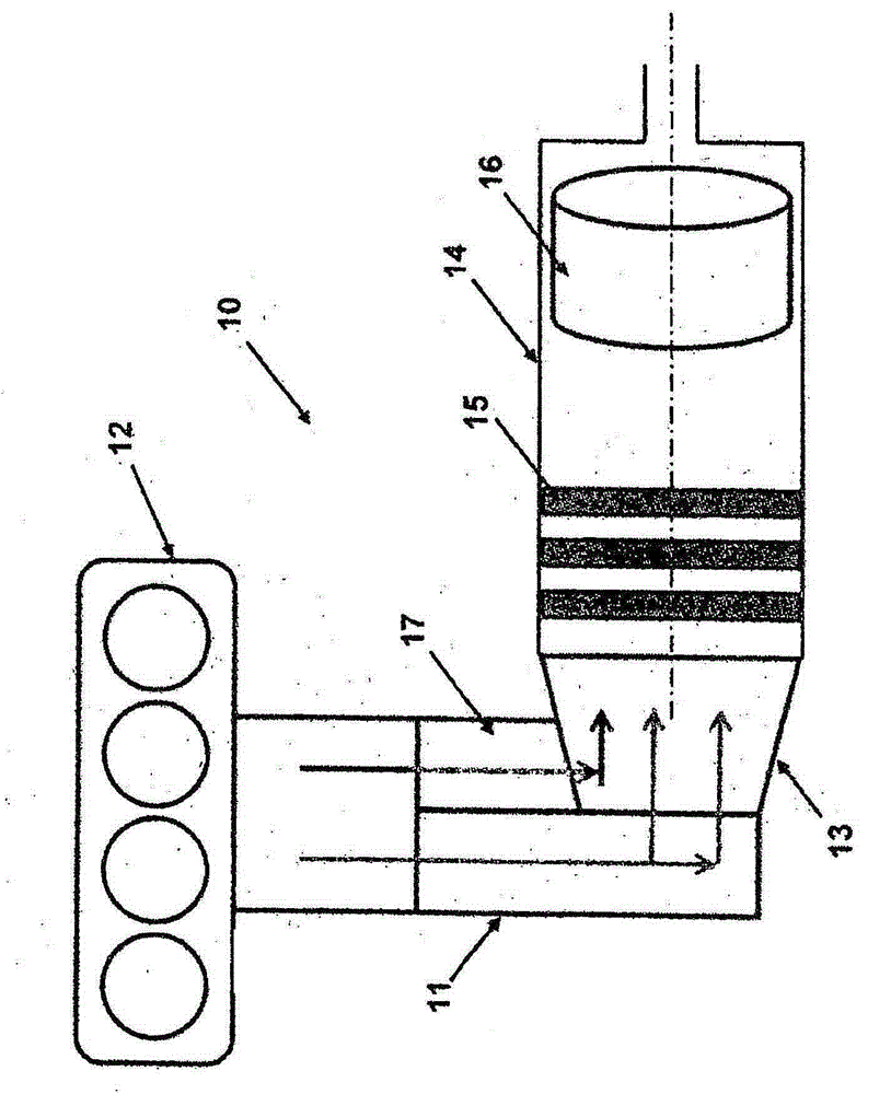 Exhaust gas system with thermoelectric generator