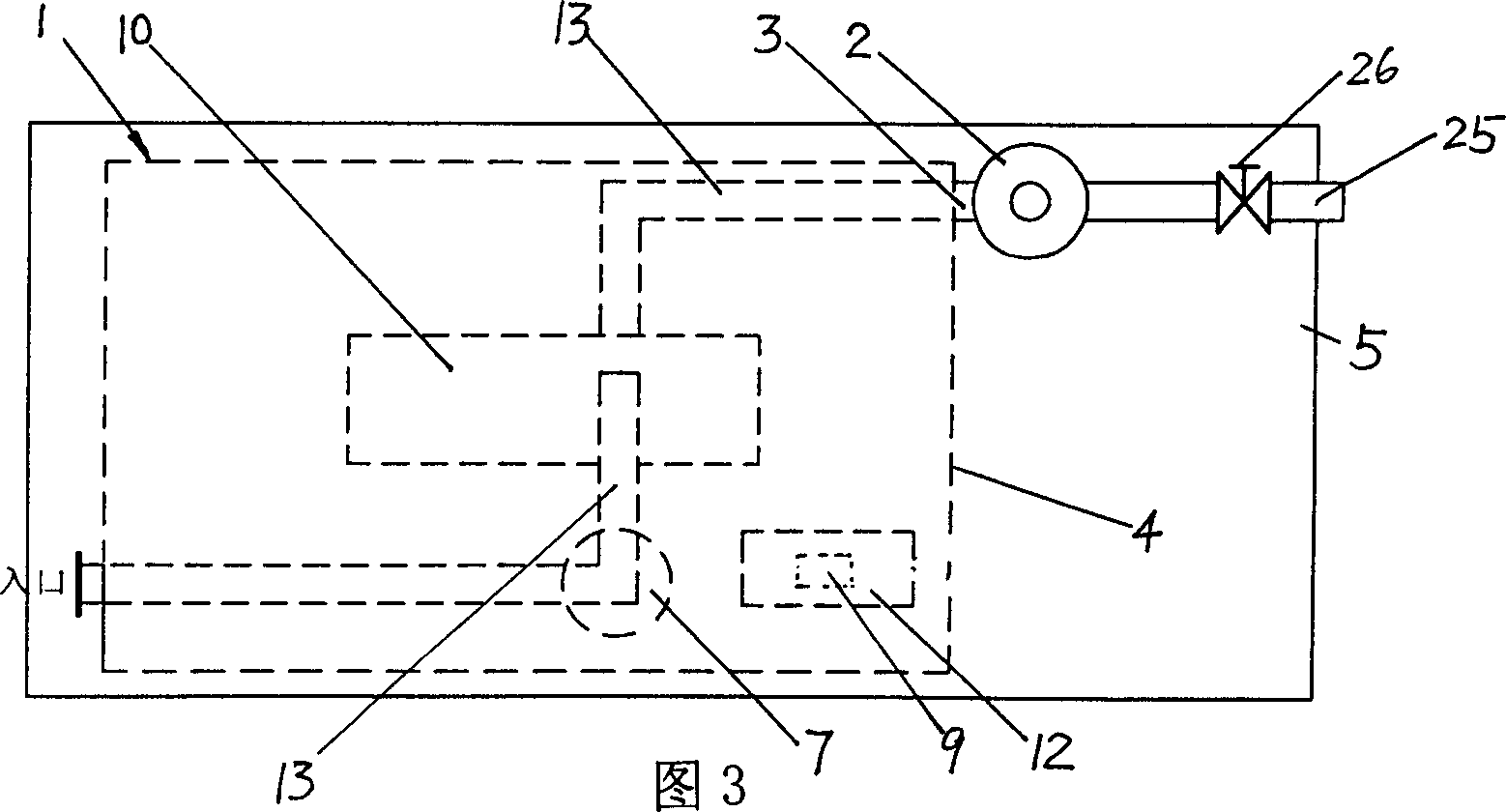 Garbage filling and burying gas test and torch device