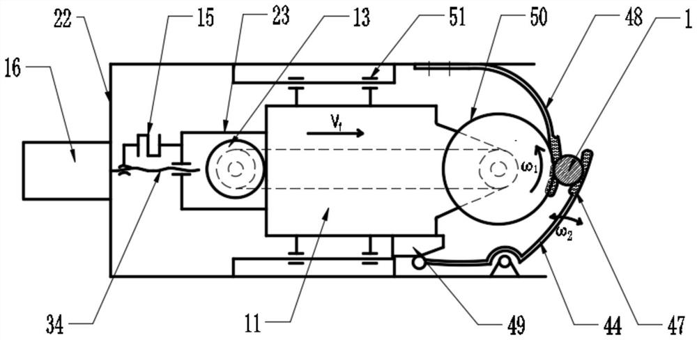 A steel bar breaking device suitable for narrow spaces