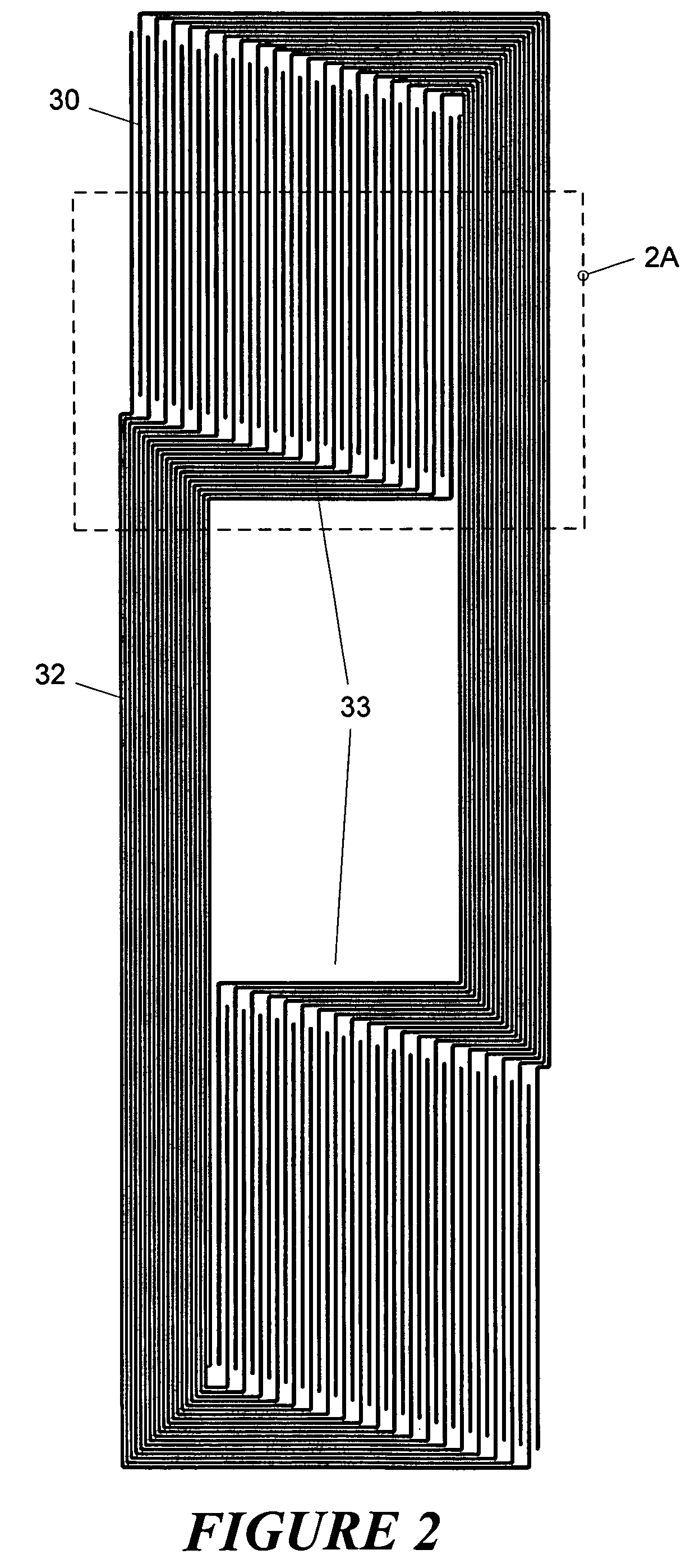 Planar NMR coil with gyromagnetic arc suppression