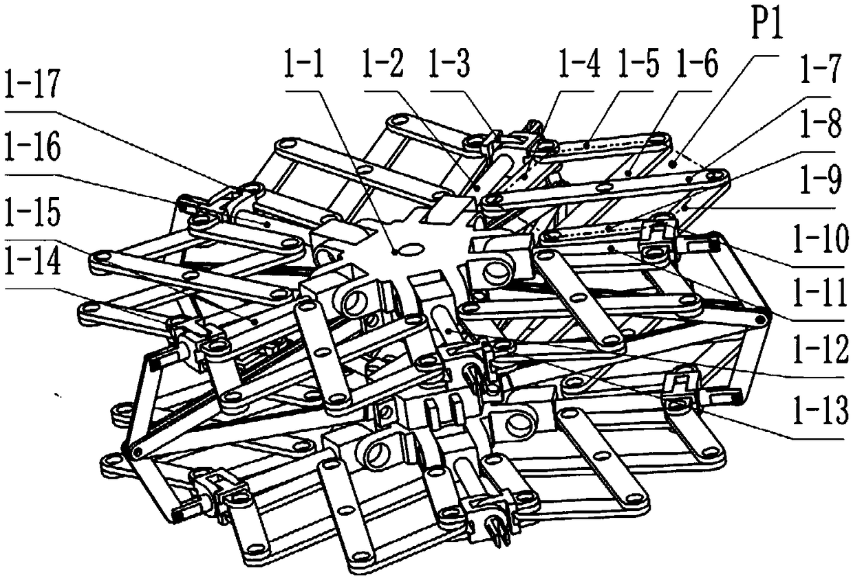 A two-layer deployable antenna mechanism based on diamond deployable element scissors