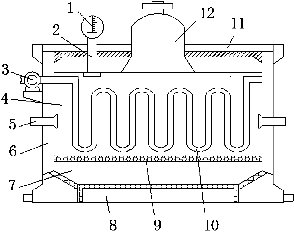 Dry fermentation device of straw