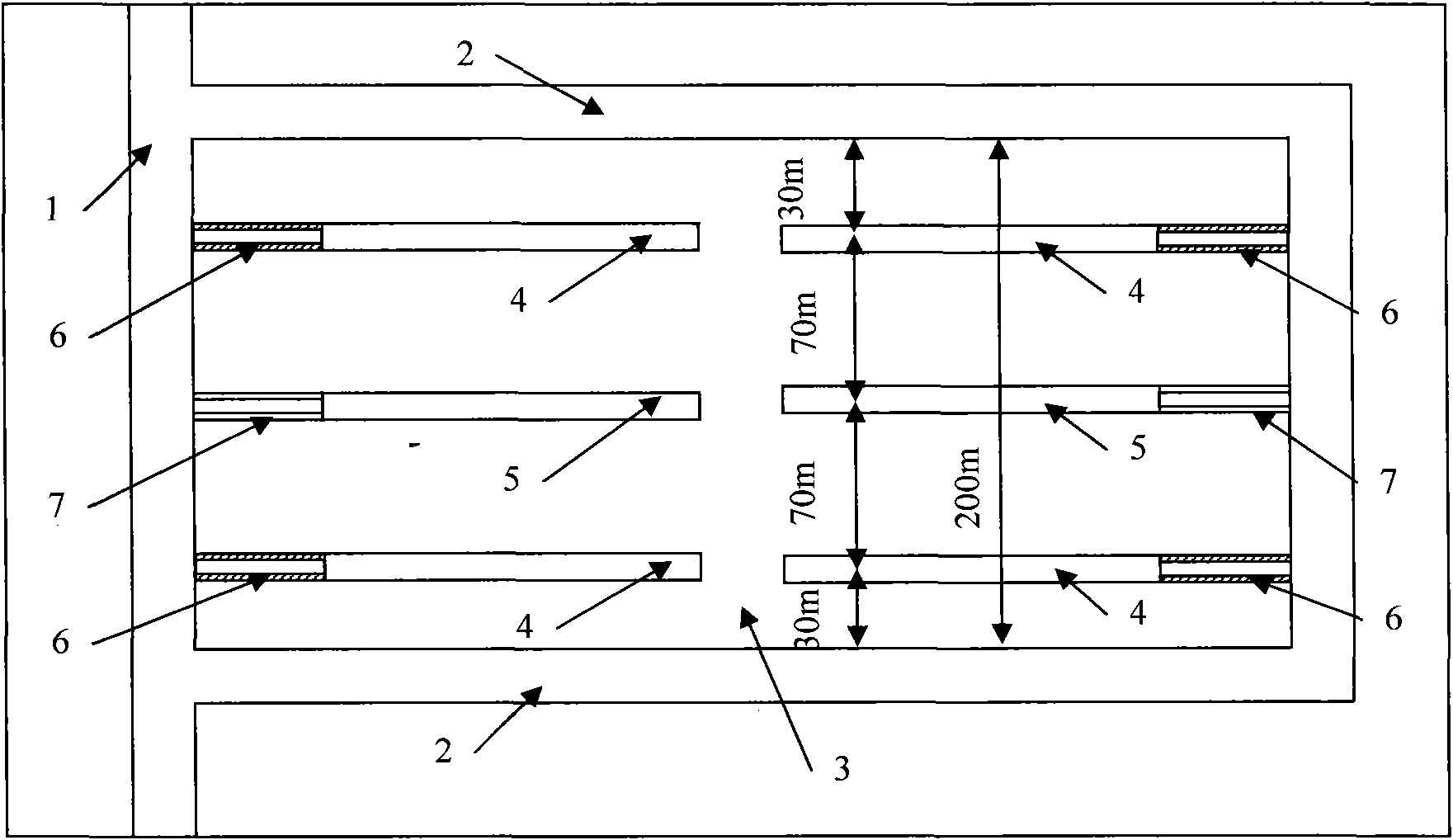 Method for extracting coal seam gas by underground heat injection