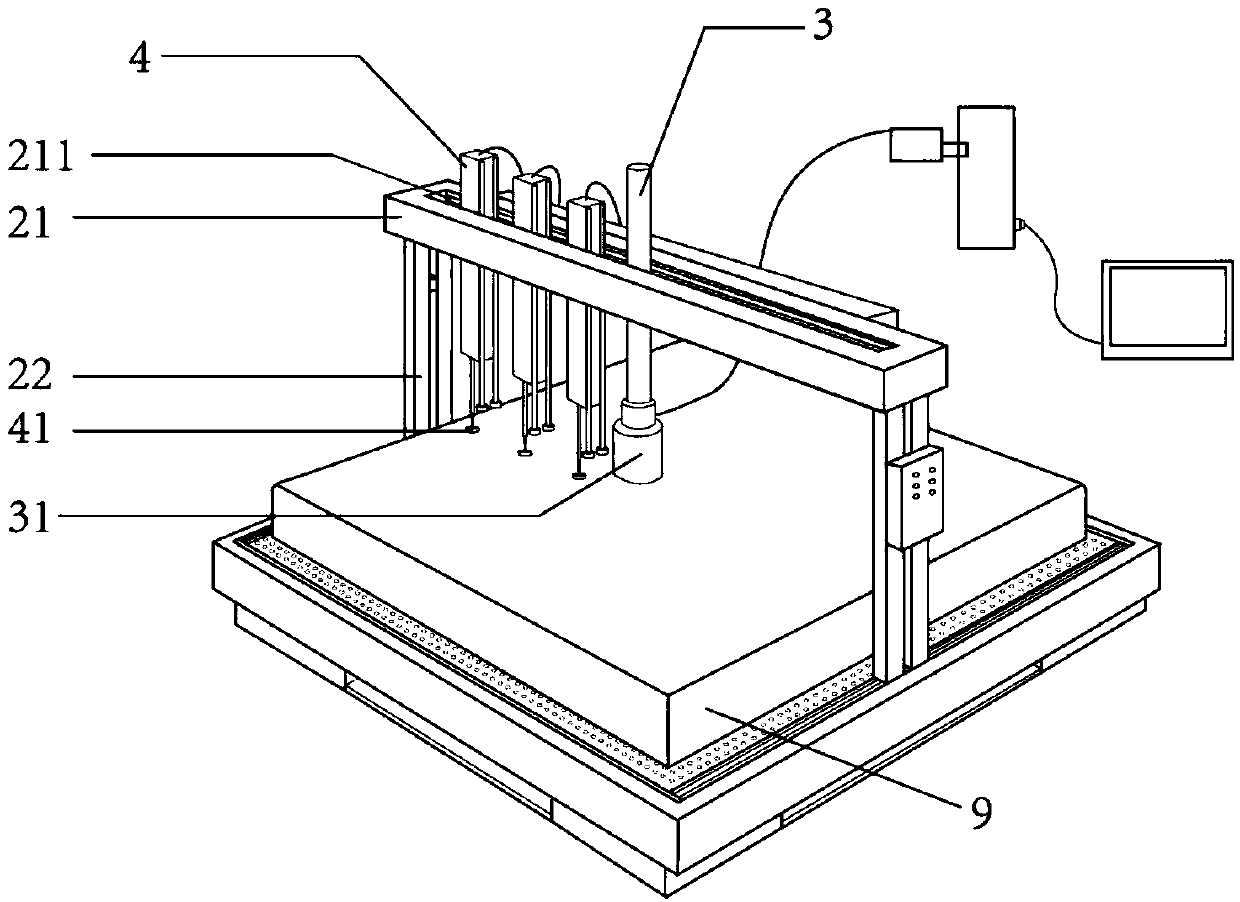 Mattress fitting degree quantitative test device and method and evaluation method