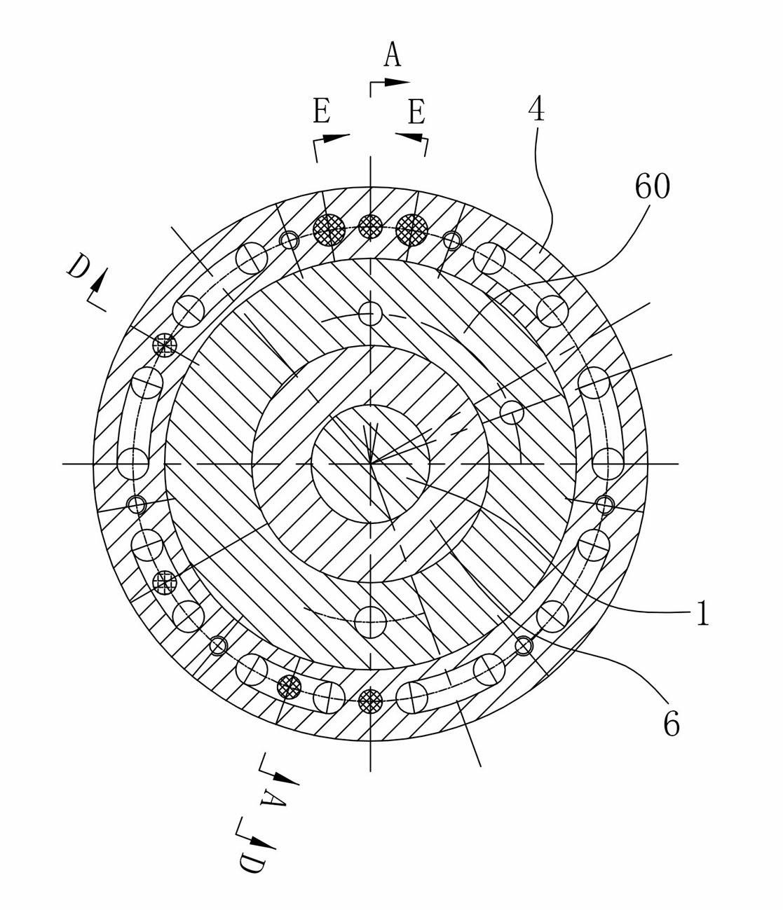 Liquid-gas suspension electric main shaft